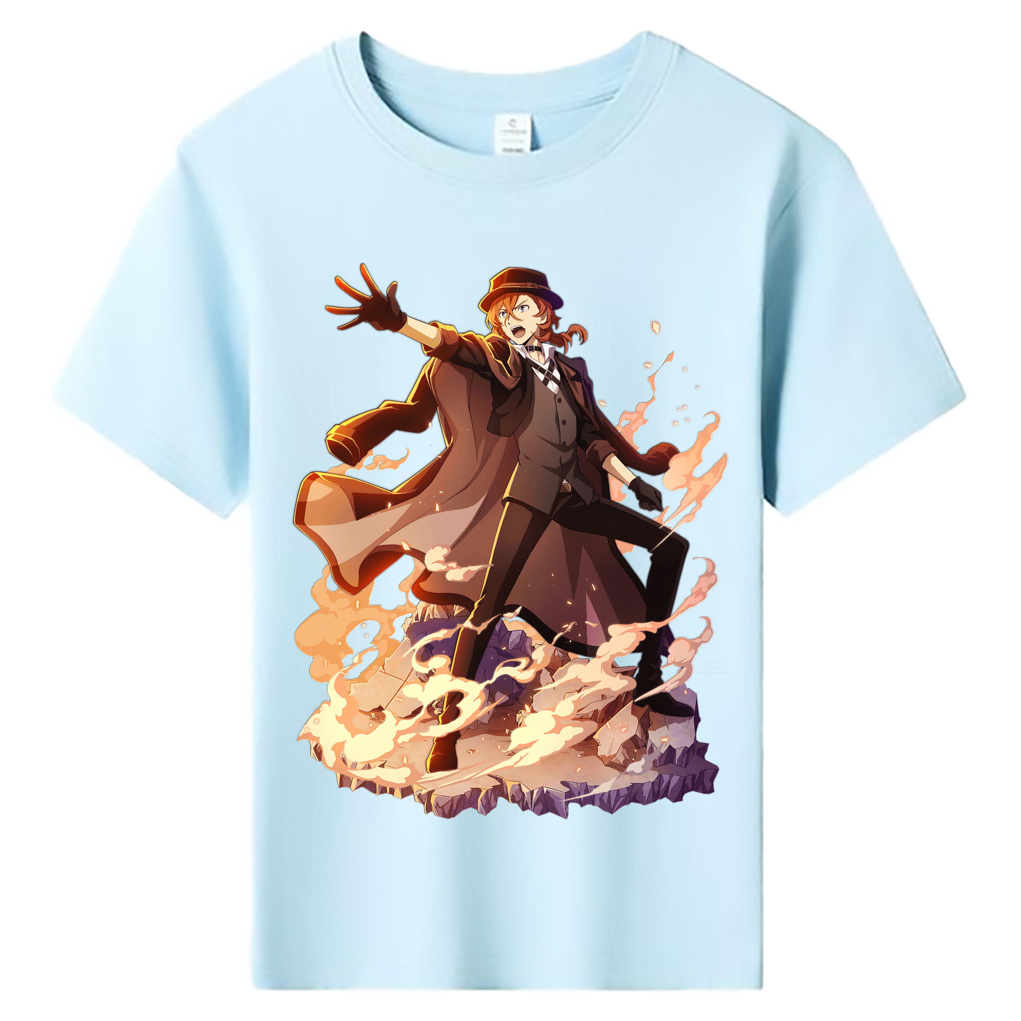 （画像用） 文豪ストレイドッグス Bungo Stray Dogs 綿100％キッズTシャツ（フロントプリント）